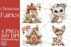 Christmas Fairy World Clipart PNG Product Image 1