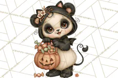 Halloween Critter Town Clipart PNG, Spooky Cottage Animals Product Image 4