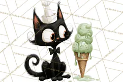 1950s Vintage Halloween Clipart Retro Soda Fountain Clip Art Product Image 4