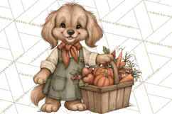 Autumn Critter Town Clipart PNG, Fall Cottage Animal Town Product Image 4