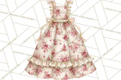 Vintage Christmas Kitchen Clipart PNG Product Image 4