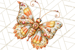 Halloween Butterflies Spooky Gothic Clipart PNG Product Image 4
