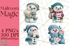 Santa’s Mailroom Christmas Clipart PNG Product Image 1