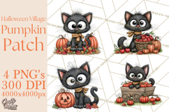 Halloween Village Pumpkin Patch PNG Clipart Product Image 1