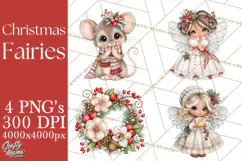 Christmas Fairy World Clipart PNG Product Image 1