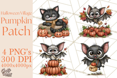 Halloween Village Pumpkin Patch PNG Clipart Product Image 1