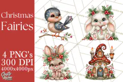Christmas Fairy World Clipart PNG Product Image 1