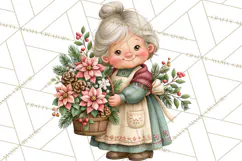 Christmas Village Clipart PNG, Winter Holiday Cottage Town Product Image 5