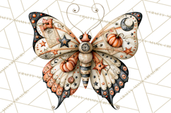 Halloween Butterflies Spooky Gothic Clipart PNG Product Image 5