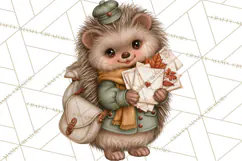 Autumn Critter Town Clipart PNG, Fall Cottage Animal Town Product Image 5