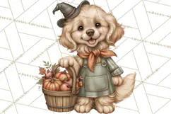 Halloween Critter Town Clipart PNG, Spooky Cottage Animals Product Image 5