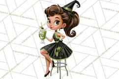 1950s Vintage Halloween Clipart Retro Soda Fountain Clip Art Product Image 5