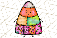Haunted Patchwork Halloween Characters PNG Product Image 2