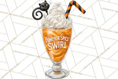 1950s Vintage Halloween Clipart Retro Soda Fountain Clip Art Product Image 2