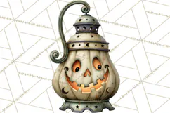 Vintage Halloween Clipart PNG, Halloween Retro Characters Product Image 5