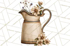 Vintage Farmhouse Kitchen Clipart PNG Product Image 2