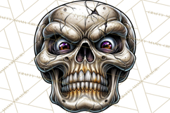 Floral Skull PNG Clipart, Spooky Gothic Halloween Png Product Image 5