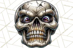 Floral Skull PNG Clipart, Spooky Gothic Halloween Png Product Image 5