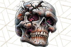 Floral Skull PNG Clipart, Spooky Gothic Halloween Png Product Image 2