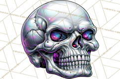 Floral Skull PNG Clipart, Spooky Gothic Halloween Png Product Image 3