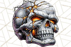 Floral Skull PNG Clipart, Spooky Gothic Halloween Png Product Image 5