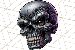 Floral Skull PNG Clipart, Spooky Gothic Halloween Png Product Image 2
