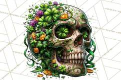 Floral Skull PNG Clipart, Spooky Gothic Halloween Png Product Image 2