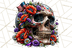 Floral Skull PNG Clipart, Spooky Gothic Halloween Png Product Image 4