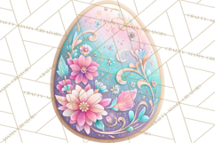 Easter Cookies Clipart, Bunny Chick Egg Carrot Flower PNG Product Image 2