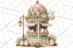 Easter Carnival Clipart, Pastel Carnival Booths Png Product Image 2