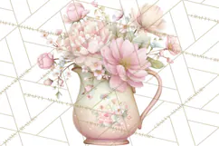 Blossom Tea Party Clipart, Pastel Tea Party Png Product Image 2