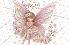 Whimsical Fairy World Clipart, Pastel Fairy Houses Png Product Image 2