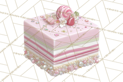 Sweet Treats Patisserie Clipart PNG Valentine Bakery Png Product Image 4