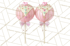 Sweet Treats Patisserie Clipart PNG Valentine Bakery Png Product Image 5