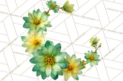 Retro 70s Psychedelic Clipart PNG, Groovy Flowers Product Image 4