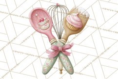 Sweet Treats Patisserie Clipart PNG Valentine Bakery Png Product Image 4