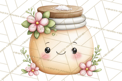 Spring Cozy Home Clipart, Cute Kawaii House Decor Icons PNG Product Image 3