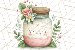 Spring Cozy Home Clipart, Cute Kawaii House Decor Icons PNG Product Image 4