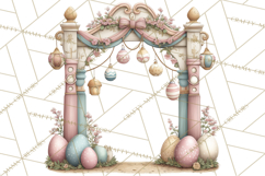 Easter Carnival Clipart, Pastel Carnival Booths Png Product Image 5