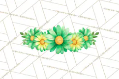 Retro 70s Psychedelic Clipart PNG, Groovy Flowers Product Image 5