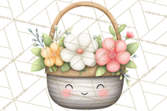 Spring Cozy Home Clipart, Cute Kawaii House Decor Icons PNG Product Image 2