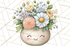Spring Cozy Home Clipart, Cute Kawaii House Decor Icons PNG Product Image 5