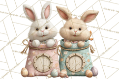 Easter Carnival Clipart, Pastel Carnival Booths Png Product Image 2