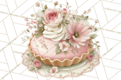 Blossom Tea Party Clipart, Pastel Tea Party Png Product Image 3
