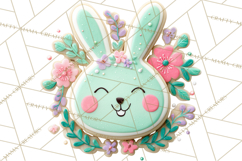 Easter Cookies Clipart, Bunny Chick Egg Carrot Flower PNG Product Image 3