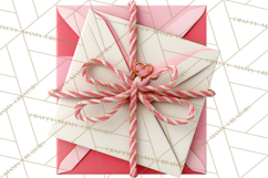 Love Letter Delivery Clipart, Valentine Mail Heart Envelopes Product Image 5
