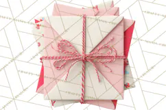 Love Letter Delivery Clipart, Valentine Mail Heart Envelopes Product Image 2