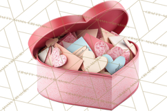 Love Letter Delivery Clipart, Valentine Mail Heart Envelopes Product Image 5