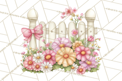 Easter Town Clipart, Pastel Easter Buildings, Bunny Shop Png Product Image 4