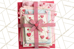 Love Letter Delivery Clipart, Valentine Mail Heart Envelopes Product Image 5